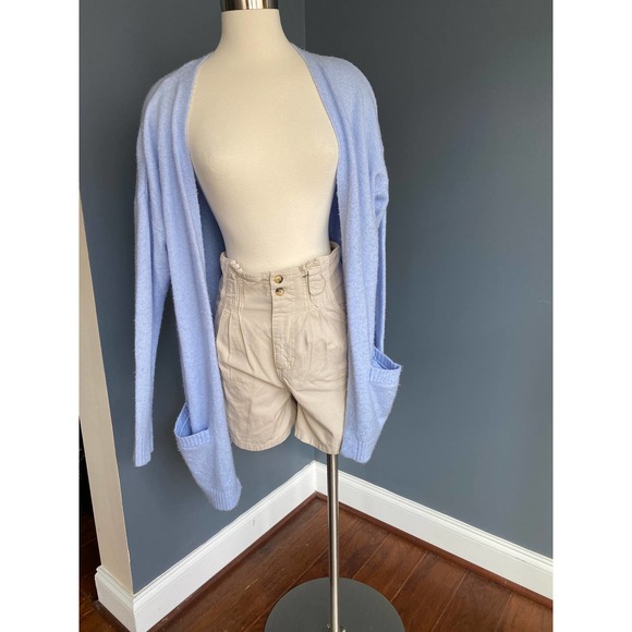 Forever 21 baby blue longline cardigan with pockets, size small - Picture 5 of 8